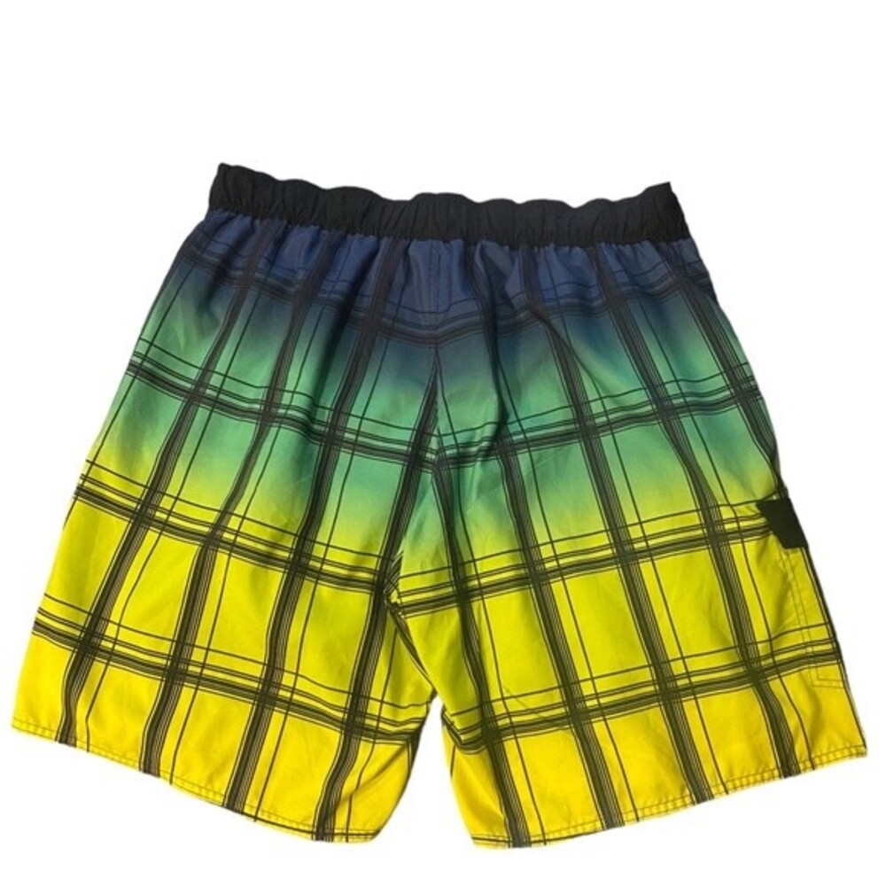 Mens Joe boxer plaid swim trunks,  board shorts XL pool party, beach swimwear - Picture 3 of 10